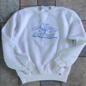 White Russell Wear Sweatshirt GUC